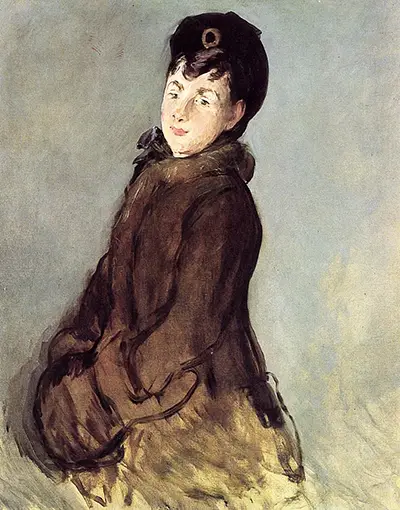 Isabelle Lemonnier with a Muff Edouard Manet